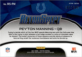 2021 Peyton Manning Panini Spectra RETROSPECT 102/149 #RS-PM Indianapolis Colts HOF