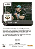 2023 John Cena Panini Chronicles DONRUSS OPTIC PURPLE 38/49 #363 Friday Night Smackdown