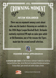 2005 Justin Verlander Donruss Diamond Kings ROOKIE RC #265 Detroit Tigers