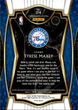 2020-21 Tyrese Maxey Panini Select RED WHITE ORANGE SHIMMER PREMIER LEVEL ROOKIE RC #174 Philadelphia 76ers
