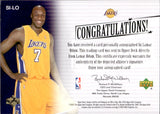 2005-06 Lamar Odom Upper Deck Trilogy SIGNS OF STARDOM AUTO AUTOGRAPH #SI-LO Los Angeles Lakers