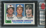 1982 Cal Ripken Jr. Bob Bonner Jeff Schneider Topps ROOKIE RC SCD 8.5 Baltimore Orioles 0466