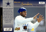 1996 Deion Sanders Pinnacle Action Packed STUDS #2 Dallas Cowboys HOF