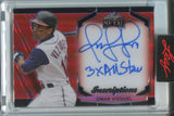 2024 Omar Vizquel Leaf Metal INSCRIPTIONS AUTO 050/100 AUTOGRAPH #MI-OV1 Cleveland Indians