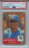 2022 Gary Sheffield Topps Chrome Platinum Anniversary PLATINUM TOILE WHITE ORANGE REFRACTOR 04/25 PSA 10 #425 Florida Marlins 8192