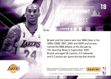 2009-10 Kobe Bryant Panini Limited DECADE DOMINANCE 84/99 #18 Los Angeles Lakers HOF