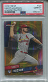 2019 Dakota Hudson Topps Finest GOLD REFRACTOR ROOKIE 27/50 RC PSA 10 #120 St. Louis Cardinals 1011