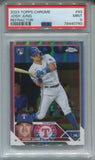 2023 Josh Jung Topps Chrome REFRACTOR ROOKIE RC PSA 9 #93 Texas Rangers 0740