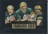 2016 Bart Starr Brett Favre Aaron Rodgers Panini Black Gold WHITE GOLD FRANCHISE GOLD 066/100 #FG1 Green Bay Packers