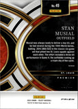 2024 Stan Musial Panini Select PREMIER LEVEL GOLD 08/10 #49 St. Louis Cardinals HOF