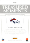 2019 Steve Atwater Panini National Treasures TREASURED MOMENTS 63/75 #73 Denver Broncos HOF