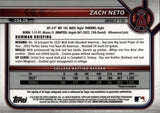 2022 Zach Neto Bowman Chrome 1ST BOWMAN AUTO AUTOGRAPH #CDA-ZN Anaheim Angels