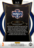 2025 Sonia Citron Panini WNBA Select GREEN ICE CONCOURSE ROOKIE RC #83 Washington Mystics