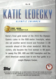 2024 Katie Ledecky Topps Chrome US Olympics GOLD REFRACTOR LEDECKY LEGACY 50/50 #KL-2 Swimming