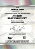 2024 Andruw Jones Topps Industry Conference AUTO AUTOGRAPH #ABU-AJ Atlanta Braves
