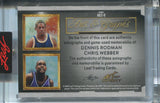 2026 Dennis Rodman Chris Webber Leaf Art of Sport GREEN FOIL ARTS & GRAPHS DUAL JERSEY AUTO 3/3 AUTOGRAPH RELIC #AG2-9 Lakers Kings
