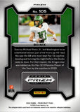 2024 Bo Nix Panini Prizm Draft Picks RED ICE ROOKIE RC #105 Denver Broncos