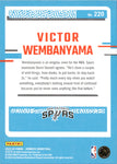 2023-24 Victor Wembanyama Panini Donruss RATED ROOKIE RC #220 San Antonio Spurs 2