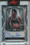 2025 Charlie Scott Leaf Sports Heroes PLATINUM WHITE AUTO 1/1 ONE OF ONE AUTOGRAPH #BA-SC1 Phoenix Suns