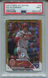 2023 Nolan Gorman Topps 1ST EDITION GOLD FOIL ROOKIE RC PSA 9 #16 St. Louis Cardinals 7768
