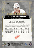2021-22 Lucas Raymond Upper Deck Stature ROOKIE 263/399 RC #200 Detroit Red Wings