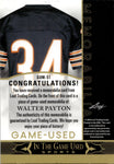 2024 Walter Payton Leaf In the Game Used RED GAME USED PATCH 2/4 RELIC #GUM-51 Chicago Bears HOF