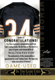 2024 Walter Payton Leaf In the Game Used RED GAME USED PATCH 2/4 RELIC #GUM-51 Chicago Bears HOF