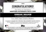 2023 Jordan Walker Topps Inception RED ROOKIE PATCH AUTO 20/25 AUTOGRAPH RELIC RC #IAP-JW St. Louis Cardinals