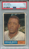 1961 Willie Mays Topps PSA 3 #150 San Francisco Giants HOF 0303