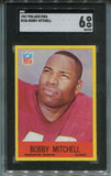 1967 Bobby Mitchell Philadelphia SGC 6 #186 Washington Redskins 2298
