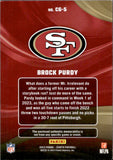 2023 Brock Purdy Panini Zenith COLOR GUARD JERSEY RELIC #CG-5 San Francisco 49ers