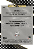 2021 Lex Luger Finest UNCROWNED GREATNESS REFRACTOR AUTO AUTOGRAPH #UG-9 WWE Legend