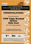 2023 Joey Votto Topps Series 2 1988 DESIGN ALL STAR JERSEY RELIC #88ASR-JVO Cincinnati Reds