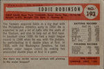 1954 Eddie Robinson Bowman #193 New York Yankees BV $25