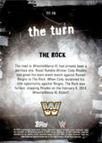 2025 The Rock Topps Finest WWE THE TURN GOLD REFRACTOR 16/50 #TT-TR WWE Legend