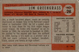 1954 Jim Greengrass Bowman #28 Cincinnati Reds BV $12