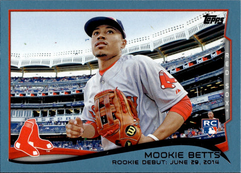 2014 Mookie Betts Topps Update WALMART BLUE ROOKIE RC #US-301 Boston Red Sox