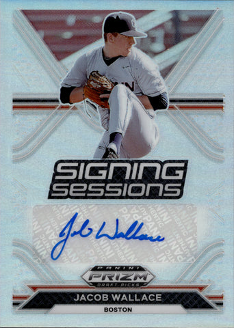 2021 Jacob Wallace Panini Prizm ROOKIE HOLO SILVER SIGNING SESSIONS AUTO AUTOGRAPH RC #SS-JW Boston Red Sox