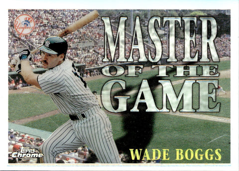 1996 Wade Boggs Topps Chrome MASTER OF THE GAME REFRACTOR #MG11 New York Yankees