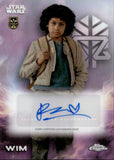 2025 Topps Chrome Star Wars Autograph Ravi Cabot-Conyers as Wim #A-RCG AUTO DEBUT