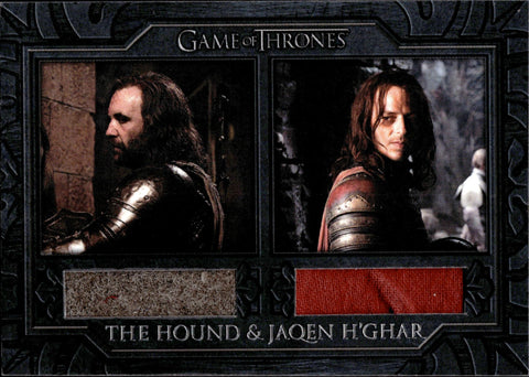 2020 The Hound Jaqen H'Ghar Rittenhouse Game of Thrones The Complete Series DUAL CAPE RELIC #DC2