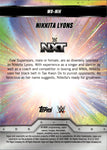 2025 Nakkita Lyons Topps Chrome WWE PURPLE GEOMETRIC REFRACTOR WOMEN'S DIVISION 09/10 #WD-NIK NXT