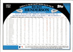 2009 Rickey Henderson Topps Updates & Highlights SP LEGEND VARIATION #UH318 New York Yankees HOF