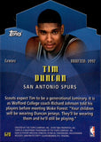 1997-98 Tim Duncan Topps ROOKIE GENERATIONS DIE-CUT RC #G28 San Antonio Spurs HOF