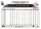 2022 Freddie Freeman Topps Update Series SP VARIATION #US330 Los Angeles Dodgers