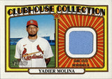 2021 Yadier Molina Topps Heritage CLUBHOUSE COLLECTION JERSEY RELIC #CCR-YM St. Louis Cardinals