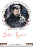 2024 Luke Barnes as Rast Rittenhouse Game of Thrones LEGENDS OF THE REALM RED AUTO AUTOGRAPH #NA