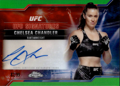 2025 Chelsea Chandler Topps Chrome SIGNATURES GREEN REFRACTOR AUTO 82/99 #SIG-CC