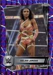 2025 Kelani Jordan Topps Chrome WWE PURPLE GEOMETRIC REFRACTOR 08/10 #117 NXT