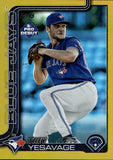 2025 Trey Yesavage Topps Pro Debut GOLD FOIL ROOKIE 45/50 RC #PD-45 Toronto Blue Jays